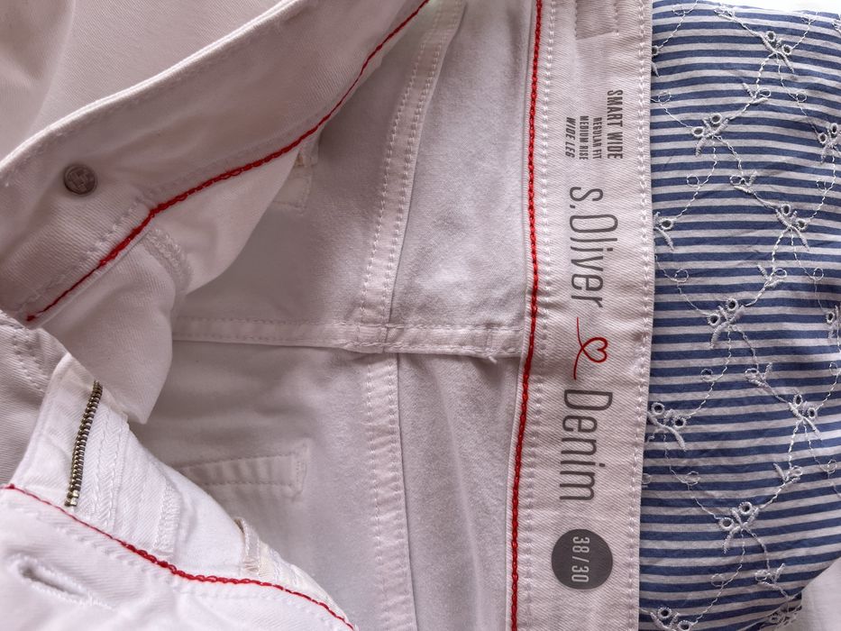 Дамски дънки s.Oliver бели