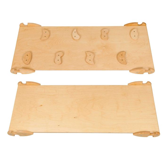 Set de catarare mare 2in1, Triunghi Pikler cu Rampa si Arc Escaladare