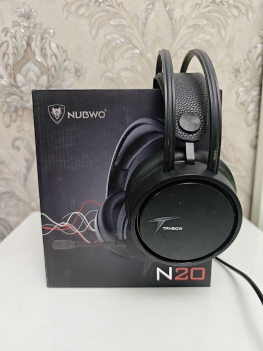 НОВАЯ игровая гарнитура NUBWO N20 , накладные наушники конечности USB!