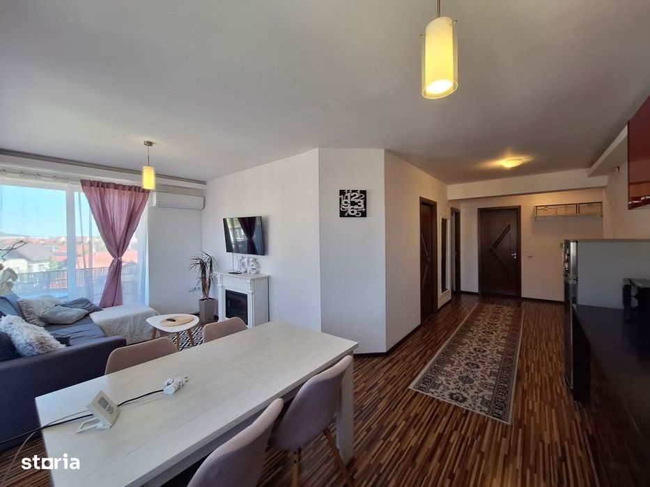 Apartament cu 3 camere, 59 mp, 2 balcoane, zona Florilor — fotografia 3