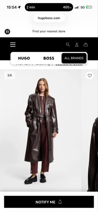 Hugo Boss шлифер