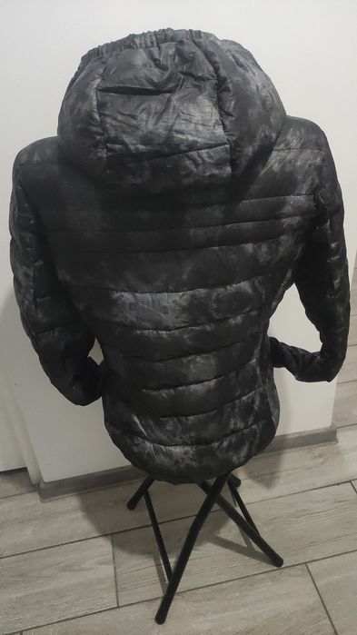 Geaca degrade gri negru