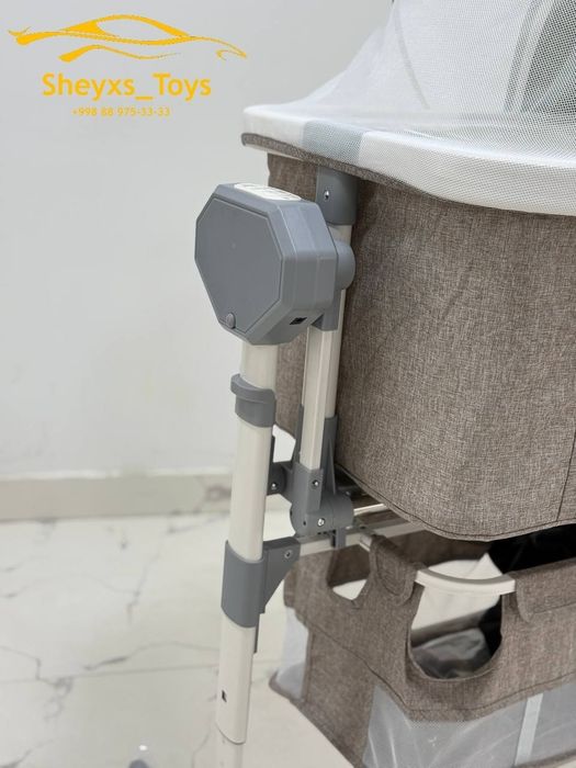 Автокачалка функциясига эга 3-таси 1-да портатив бешик, UrbanKit.