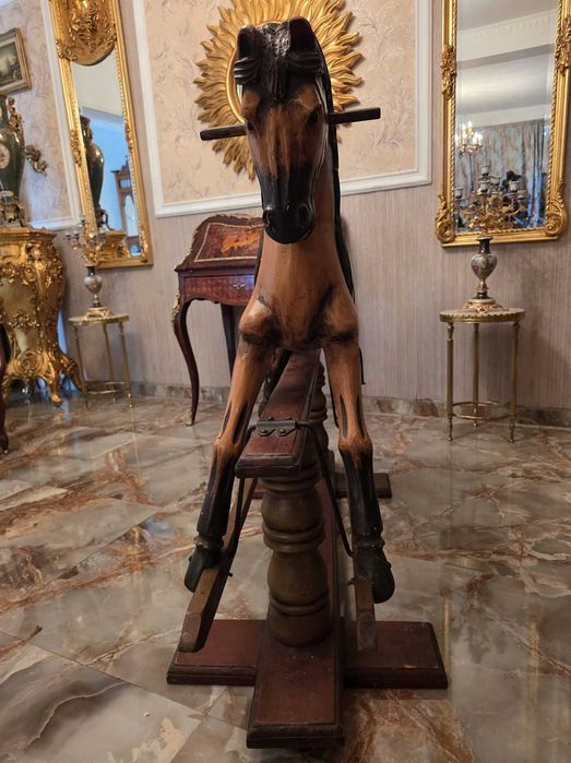 Cal balansoar din lemn