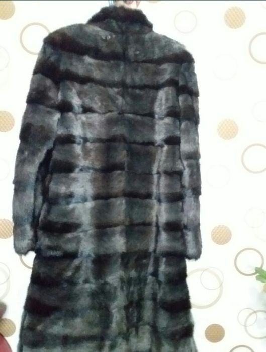 Продается серая норковая шуба