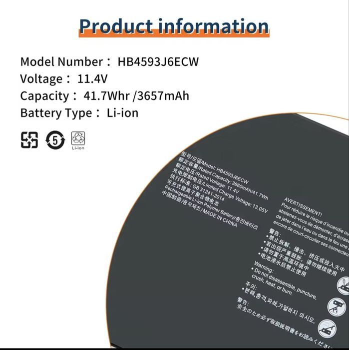 Baterie laptop Huawei Matebook 13