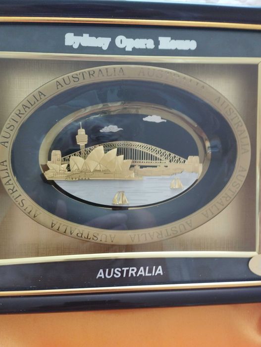 Луксозна картина  24 k злато  Сидни Австралия-