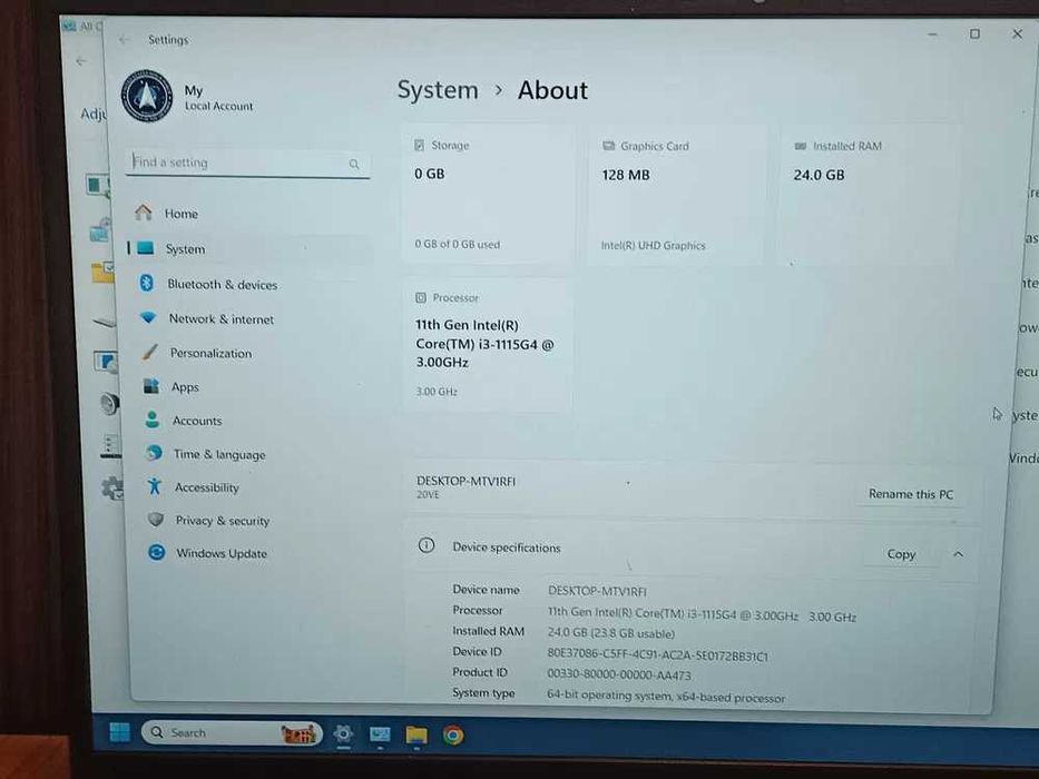 Lenovo Thinkbook 15,6 inch.Generatia 11-a- 24 gb ram SSD 256 gb.