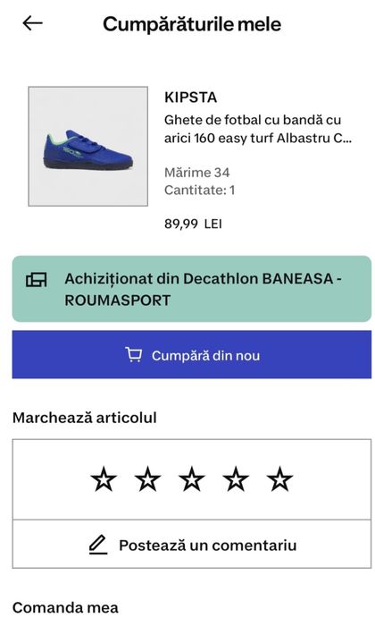 Set 2 perechi Decathlon ghete banda arici fotbal 100 Easy AG/FG Galben negru si ghete fotbal banda arici  160 easy turf albstru copii f putin utilizat