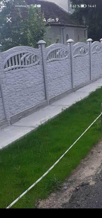 Gard din plăci de beton