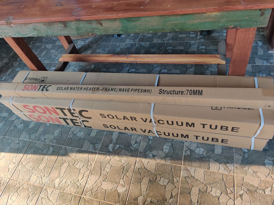 Tuburi vidate panou solar nepresurizat și suport inox