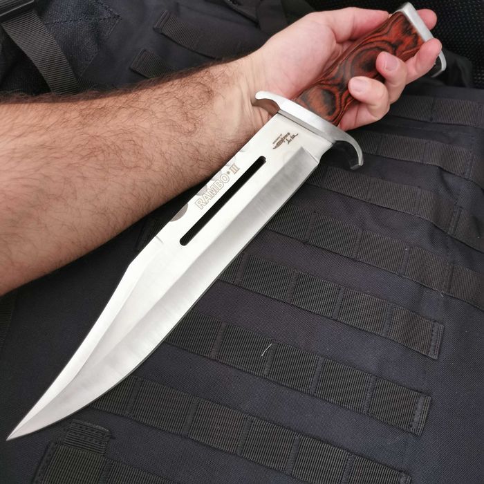 Масивен 42 см тактически, военен нож РАМБО III  ловен нож