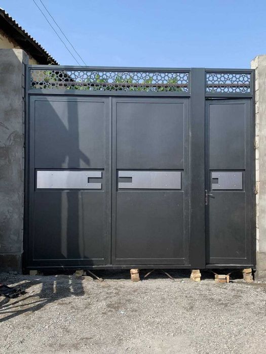 Металлические ворота, Железные ворота Двери для подьезда Temir darvoza