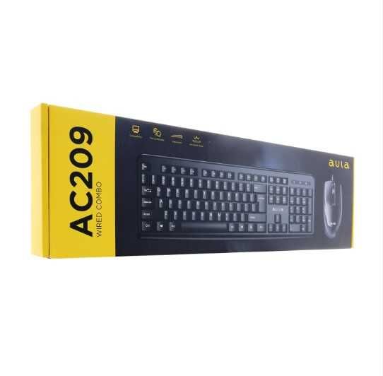 Клавиатура + мышь AULA AC209 проводной набор 2в1 для ПК