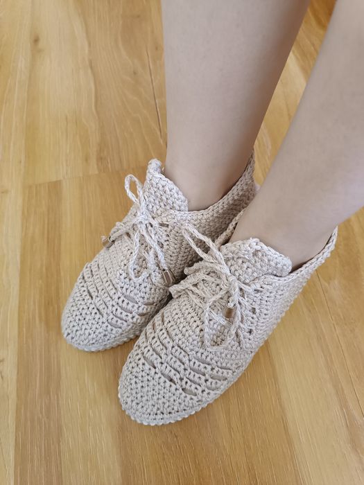 Вязаные ботиночки