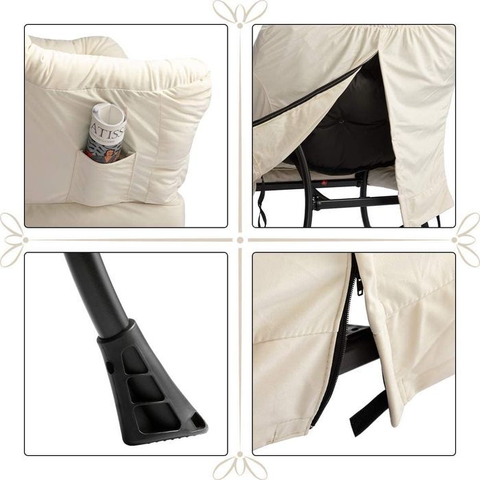 Fotoliu relaxare HollyHOME, Tapitat cu Catifea, Sezut si Spatar Capitonezat, Brate Confortabile, Capacitate 225 kg, 80 x 64 x 95 cm, Cadru din Otel