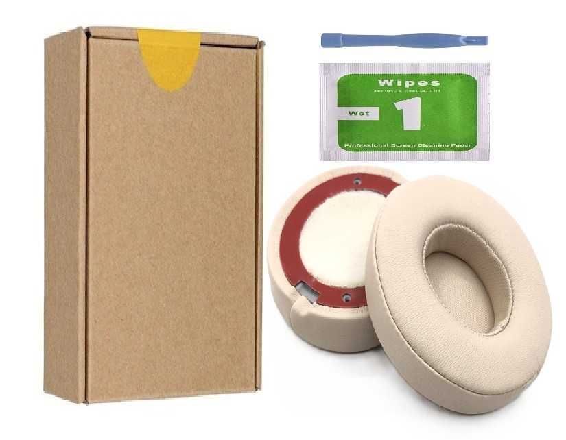 Set 2 bureti pentru casti Beats Solo 3 / 2 On-Ear, Spuma cu memorie