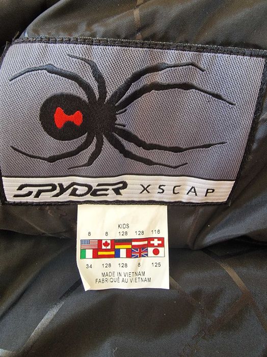 Spyder оригинално ски яке, ново, 128, черно с червено