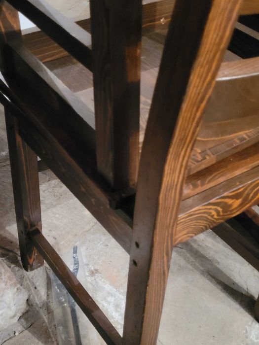 Комплект от 11 стола масив-чам