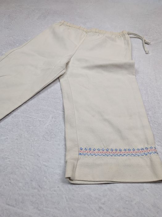 Pantaloni Scurti Miranda Spain Bumbac & In Crem cu Broderie Copii 4-5