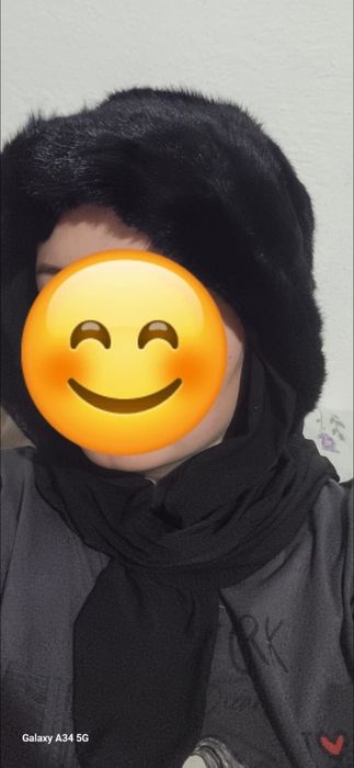 Норковая платок и как шапка