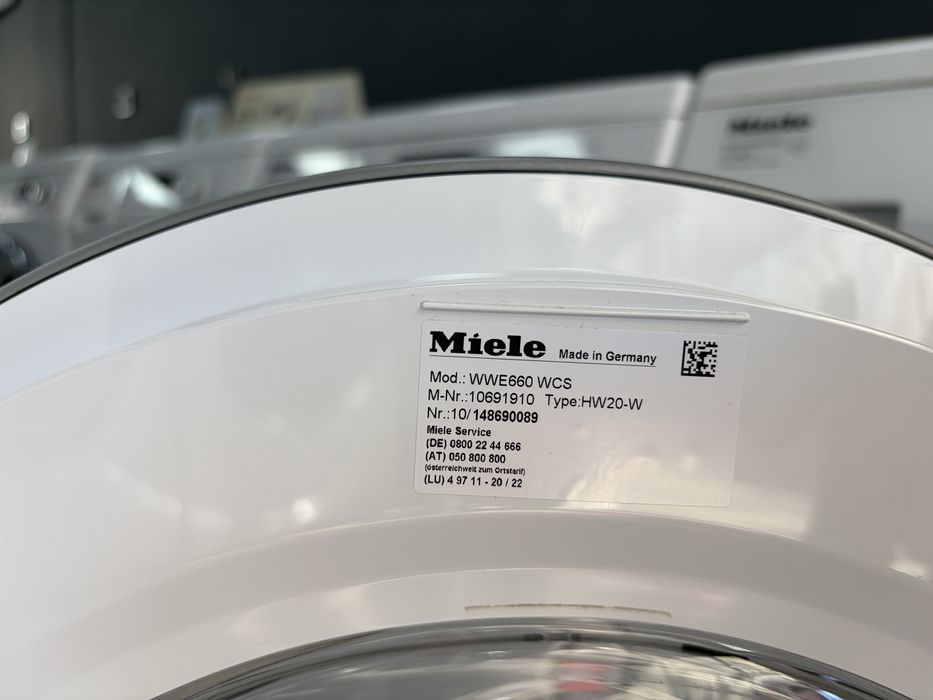 Miele WWE 660 WiFiConnct/ TwinDos /8 kg /24 мес гаранция