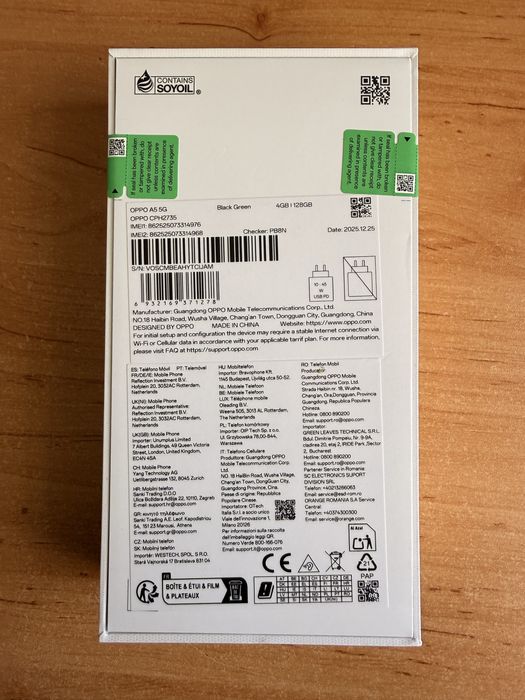 OPPO A5 5G запечатан черно-зелен 128 гб