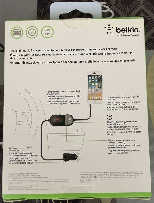 Belkin TuneCast FM Transmitter за автомобил – 3.5 mm AUX