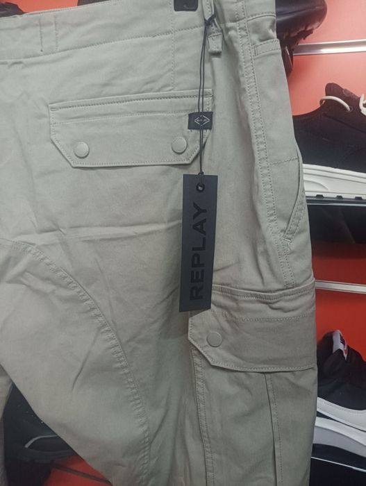 ОРИГИНАЛНИ мъжки панталони REPLAY W40 нови карго cargo с джобове 3XL
