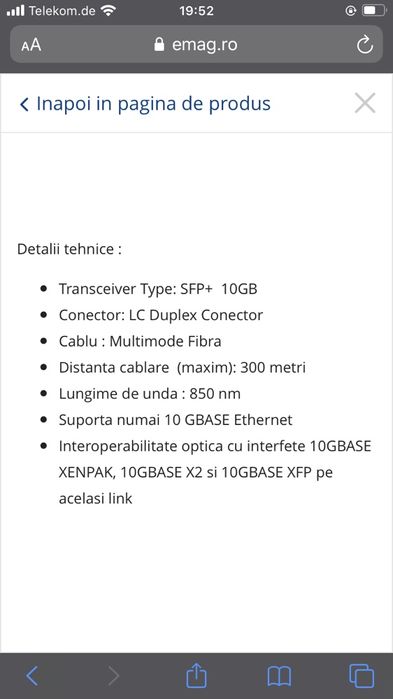 Transceiver cisco mai multe modele