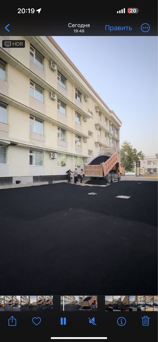 Нархлар Тушди Асфальт килиш ишлари Асфалт