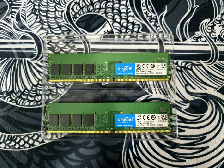 Оперативная память crucial ddr4  4×4  8 gb 2133 мгц