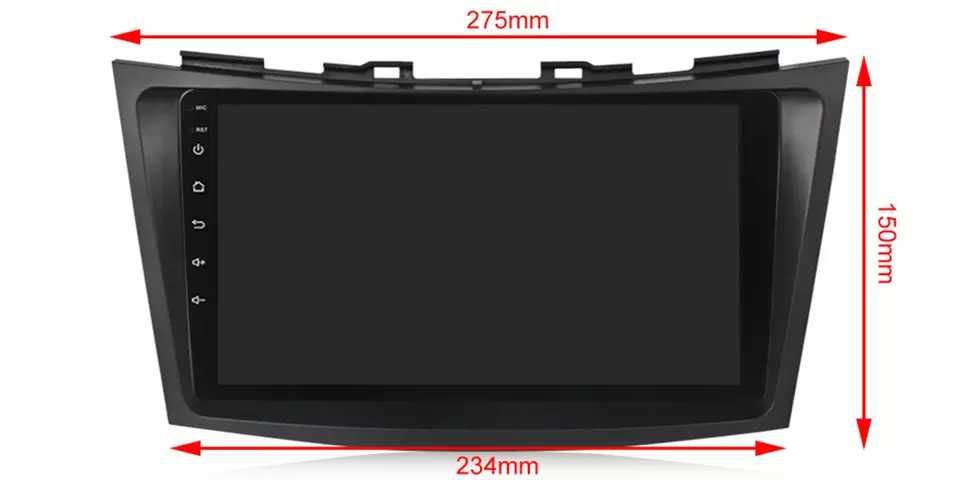 NAVIGATIE Android 14 Suzuki Swift 2010-2017 1/8 Gb Waze CarPlay CAMERA