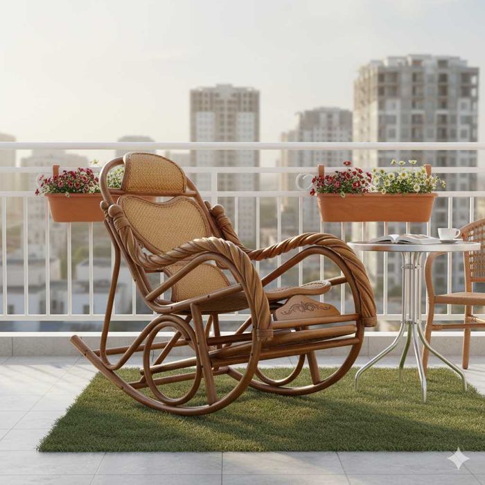 Кресло-качалка из натурального ротанга, Kreslo kachalka tabiiy rotang