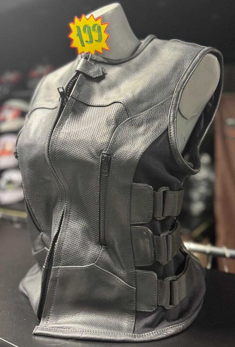 Кожен елек icon кожа естествена телешка елеци мото мъжки дамски детски