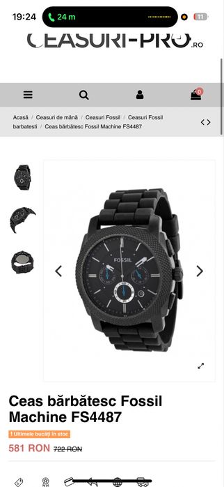 Ceas Fossil Machine FS4552IE