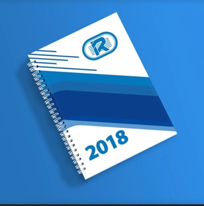 Agende A5 personalizate - cu coperta groasa si spira metalica