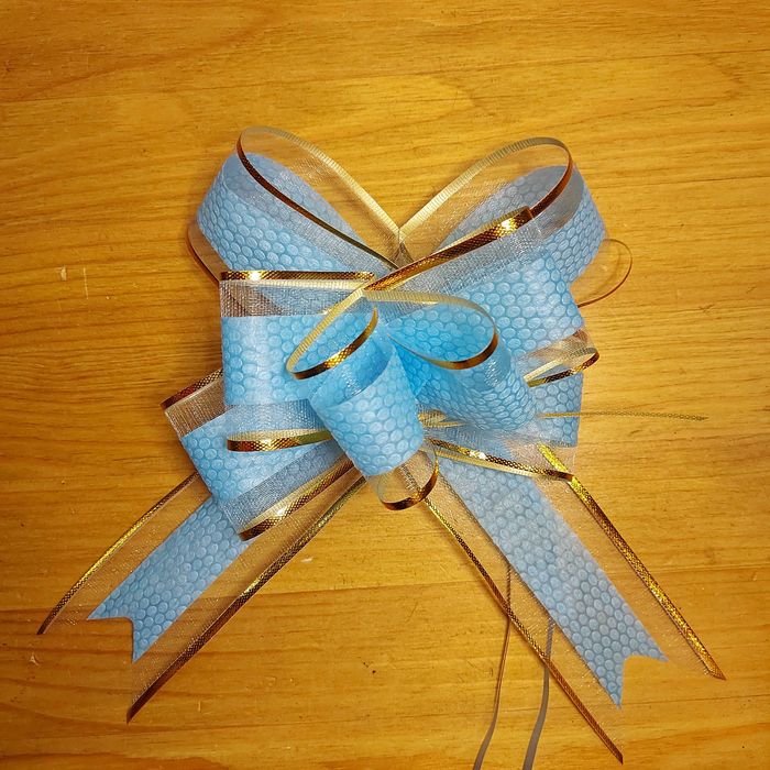Упаковочный Бант-бабочка для подарка. Подарочный бантик самосборный.
