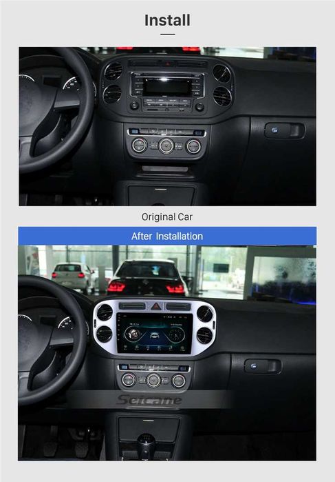 Мултимедия Двоен дин за Volkswagen Tiguan навигация Android VW 2DIN
