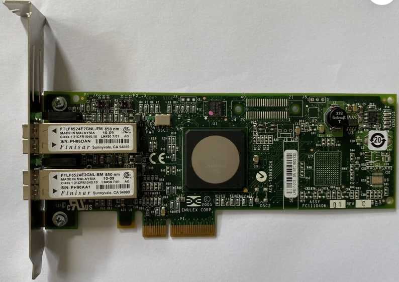 Новые и б/у адаптеры Fibre Channel SAN: Emulex, Qlogic, IBM, HP