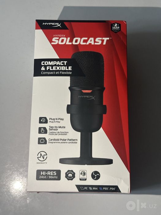 HyperX SoloCast — новый, запечатанный.