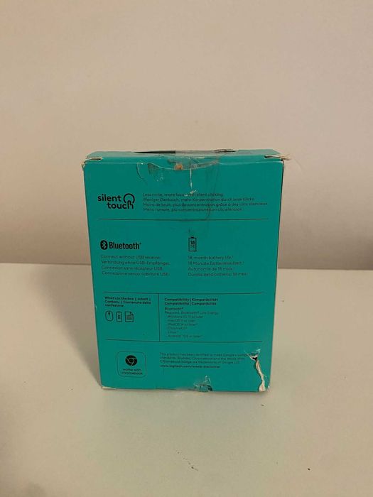 Mouse Bluetooth, LOGITECH M240 Silent, 4000 dpi, alb