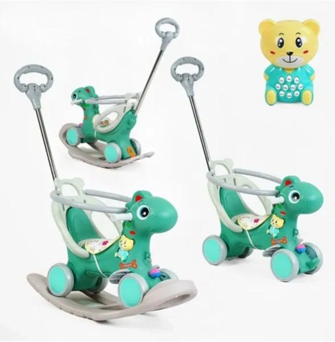 Детский каталка-качалка Dino 3в1