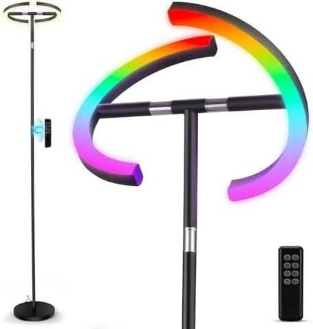 Нова Tisey Подова Лампа за Дневна с RGB и CCT LED Подарък дом осветление