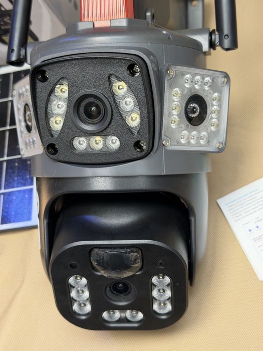 4G Соларна тройна 2026 последен модел Камера LYLU 3x12 mpx Сим карта