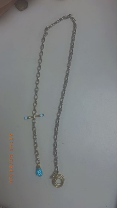 Колье белое золото 585