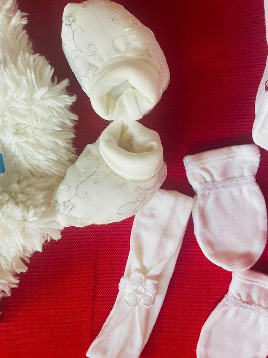 Комплект за кръщене момиче 62 см.