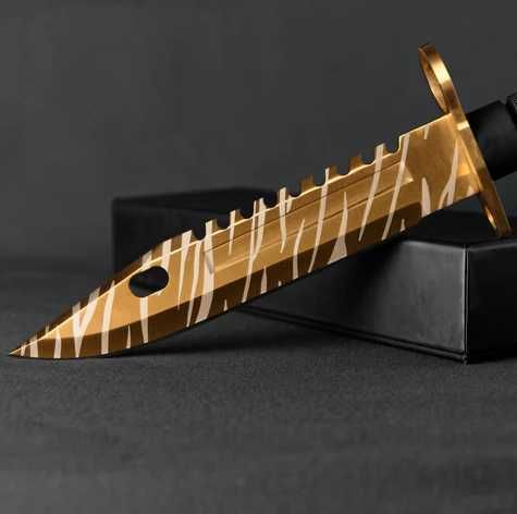 Колeкционерски геймърски нож Fadecase M9 Bayonet – Tiger Tooth (CS:GO / CS2)