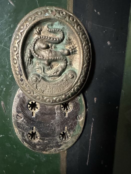 Антикварна метална каса BAUCHE - Франция