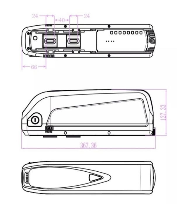 ЗИМНО НАMАЛЕНИЕ Батерия Samsung 48v  15ah 20ah  Батерия Bafang